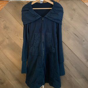 Prairie Underground XS Navy Long Cloak Hoodie